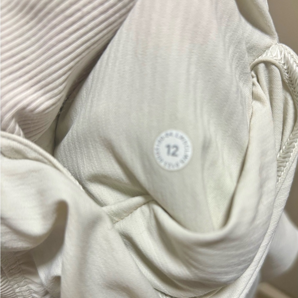 Lululemon Mid Rise Dance Studio Cropped Pants, Ivory - Picture 5 of 7